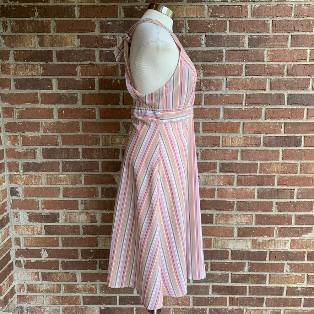 Gypsies & Moondust Striped Halter Dress Juniors 7 - Picture 5 of 9